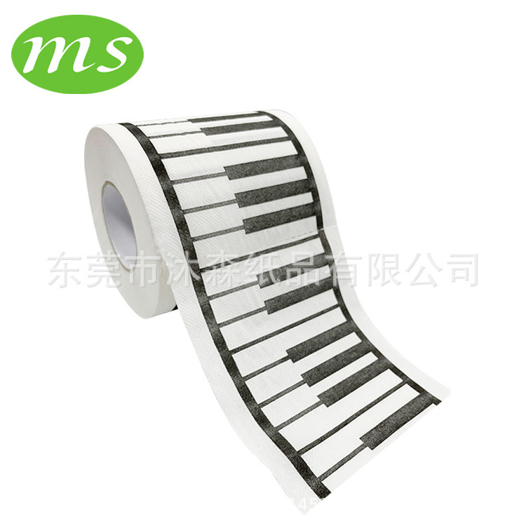 Factory Direct supply piano creative advertising printing roll toilet paper piano creative tissue