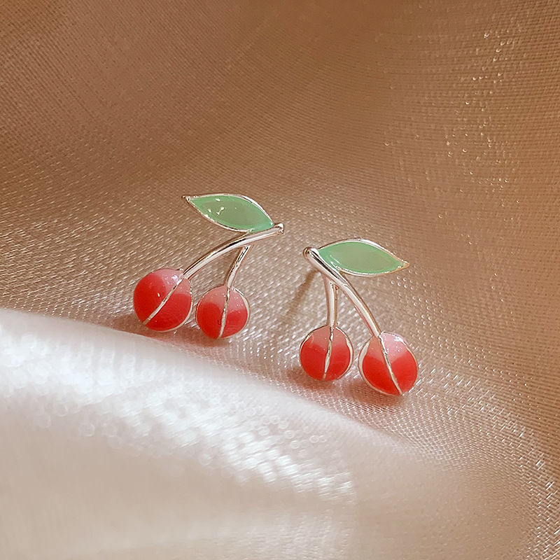 Pendientes de camelia de simulación de aguja de plata Pendientes elegantes retro francés Pendientes de todo fósforo de moda personalizada