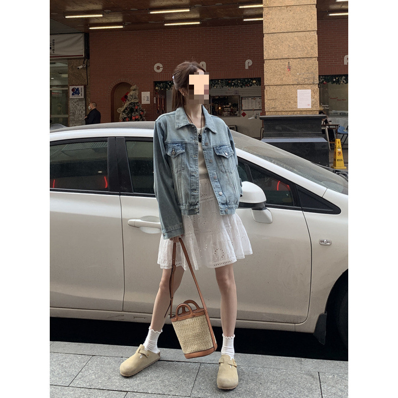 复古牛仔外套女2025秋季新款宽松韩系百搭小个子长袖上衣夹克潮|undefined