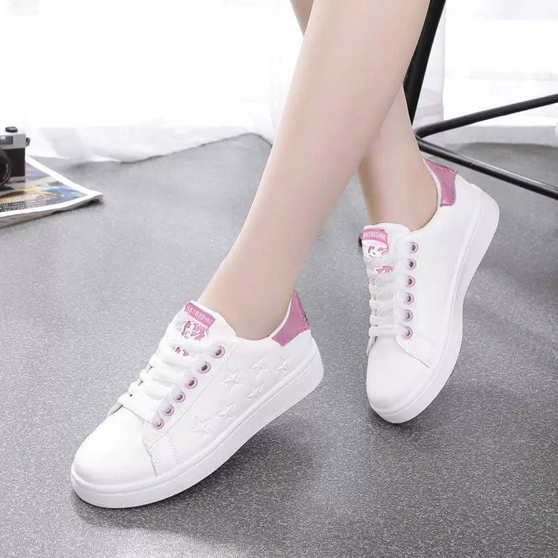 Tide, white shoes, footwear, sneakers for leisure flat, 2023, trend of season, Korean style