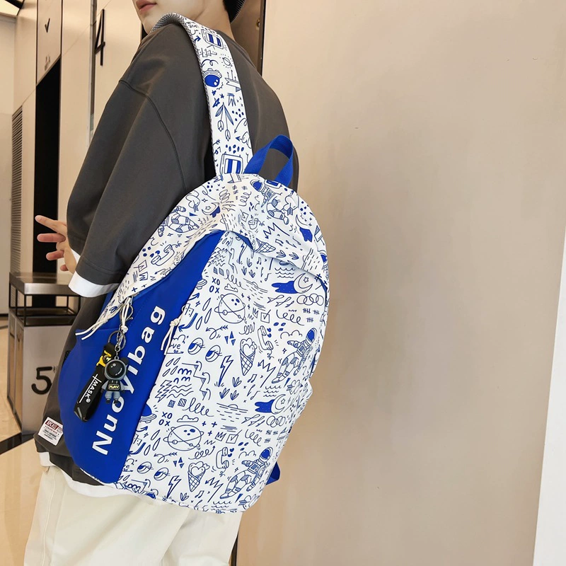 Tide, backpack, Japanese shoulder bag, universal school bag, in Japanese style, for students, simple and elegant design