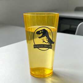 车载透明单层塑料杯便携提绳挂扣易清洗耐高温水杯