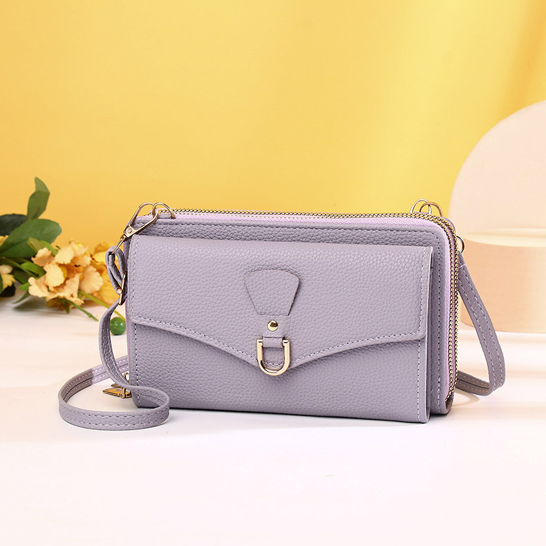 Women's Solid Color Pu Leather Zipper Buckle Wallets display picture 8