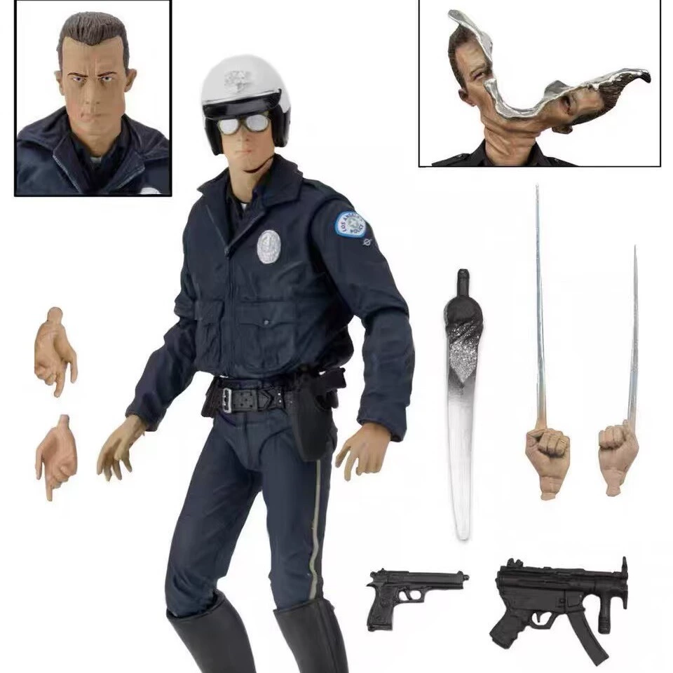 NECA Терминатор 2 T1000 Изображение полицейский edition Sarannor 7-дюймовые коробочные модели игрушки