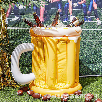 pvc inflation Beer mug Ice Bucket Coke Ice Bar Drinks drinks Ice Bucket Manufactor customized wholesale logo