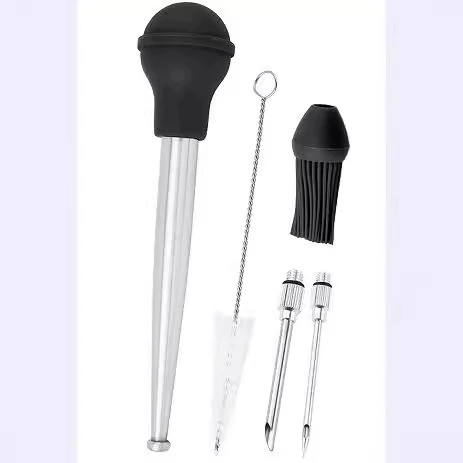 304 из нержавеющей стали индейка игла силиконовый куриный насос индейка приправа насос инструмент силиконовая всасывающая трубка для трансграничного прямого BBQ