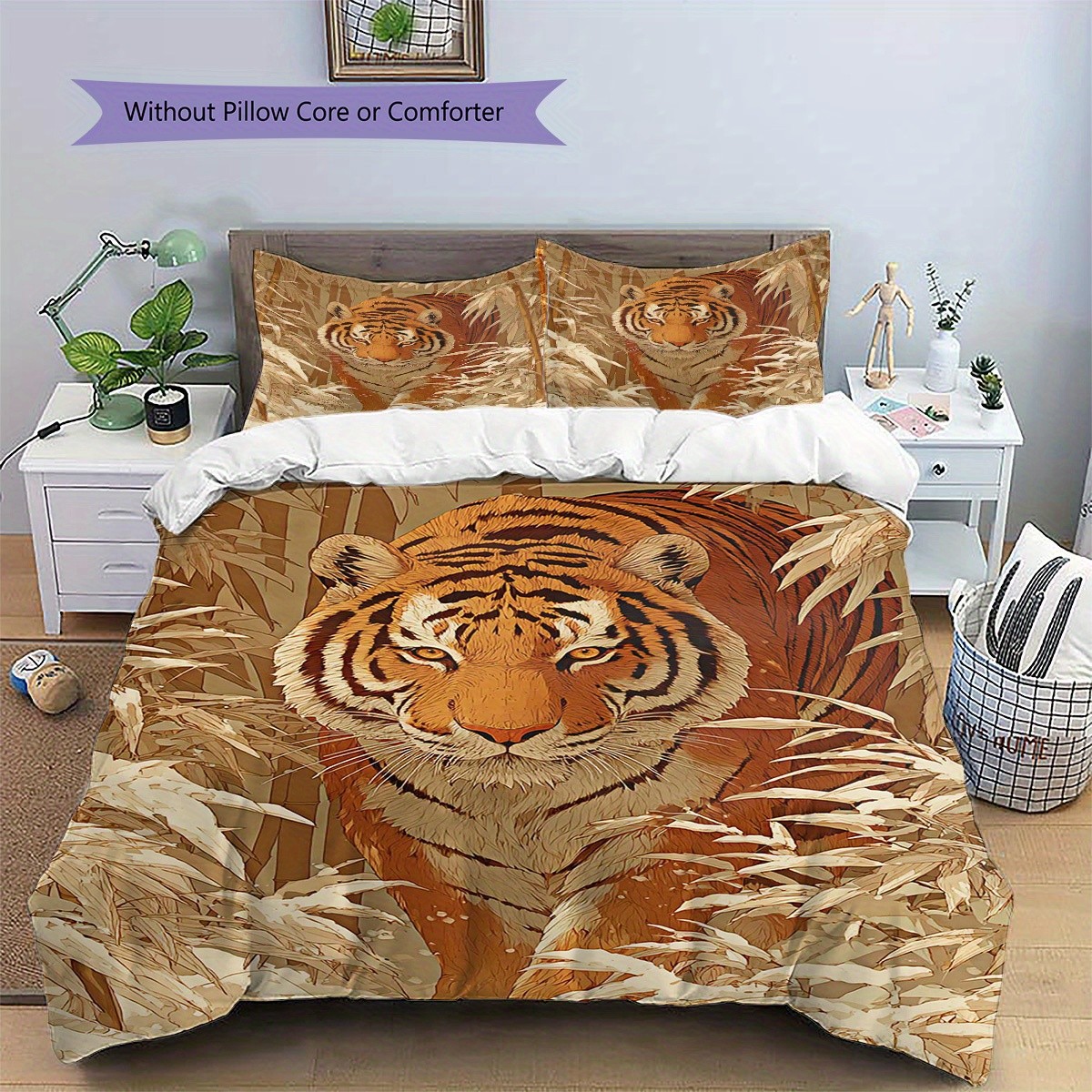 TEMU / JIT abrasión digital impresión cama colcha de cama pro-piel kit textil casero frío negro patrón de león fábrica fuente