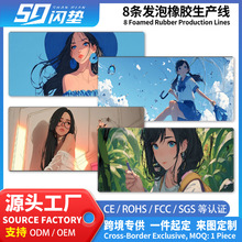 梵高油画鼠标垫超大号 艺术风景桌垫 电脑键盘垫定制批发