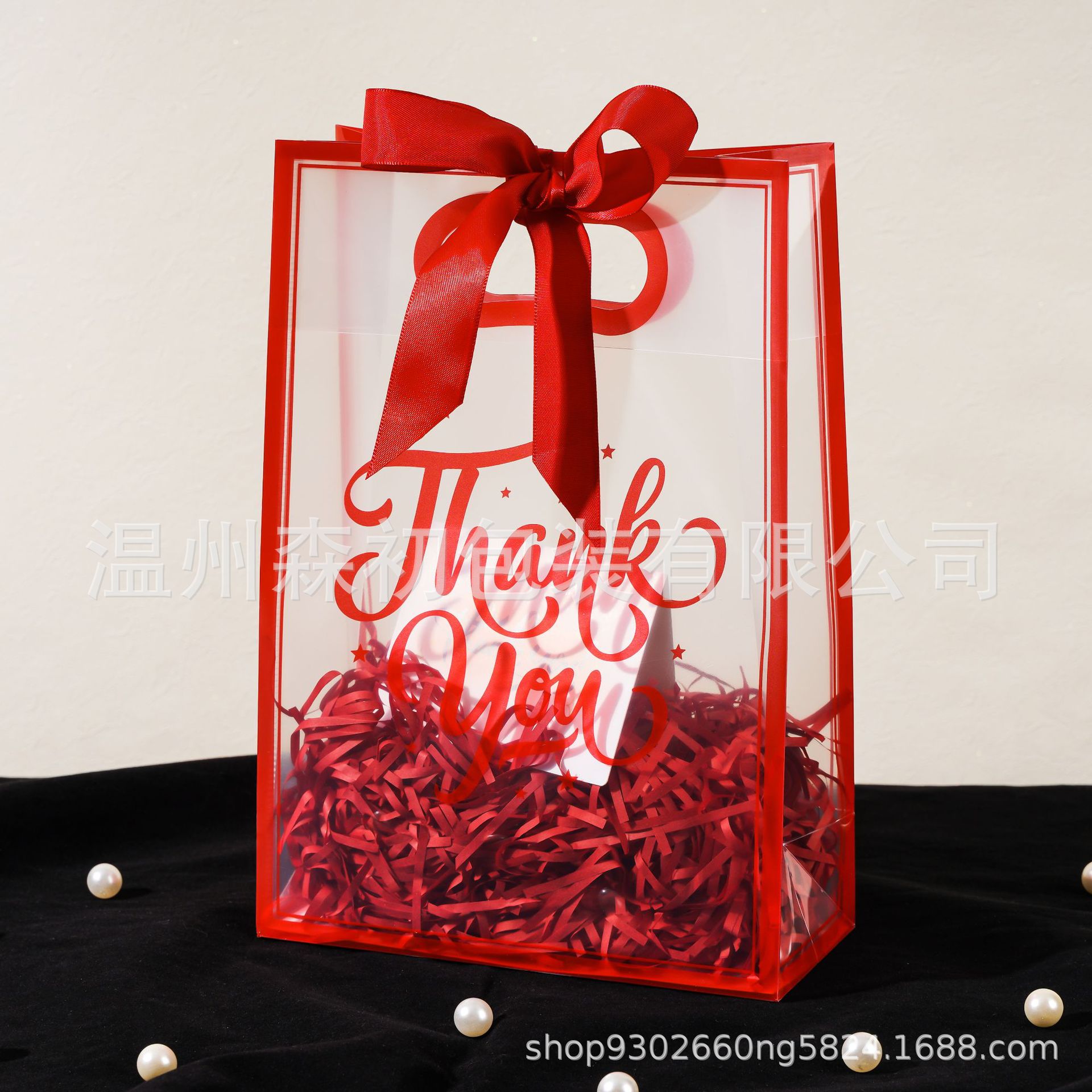 PP bolsa de regalo transparente dama de honor de boda bolsa de mano simple de Navidad regalo de cumpleaños bolsa de regalo de PVC image 26