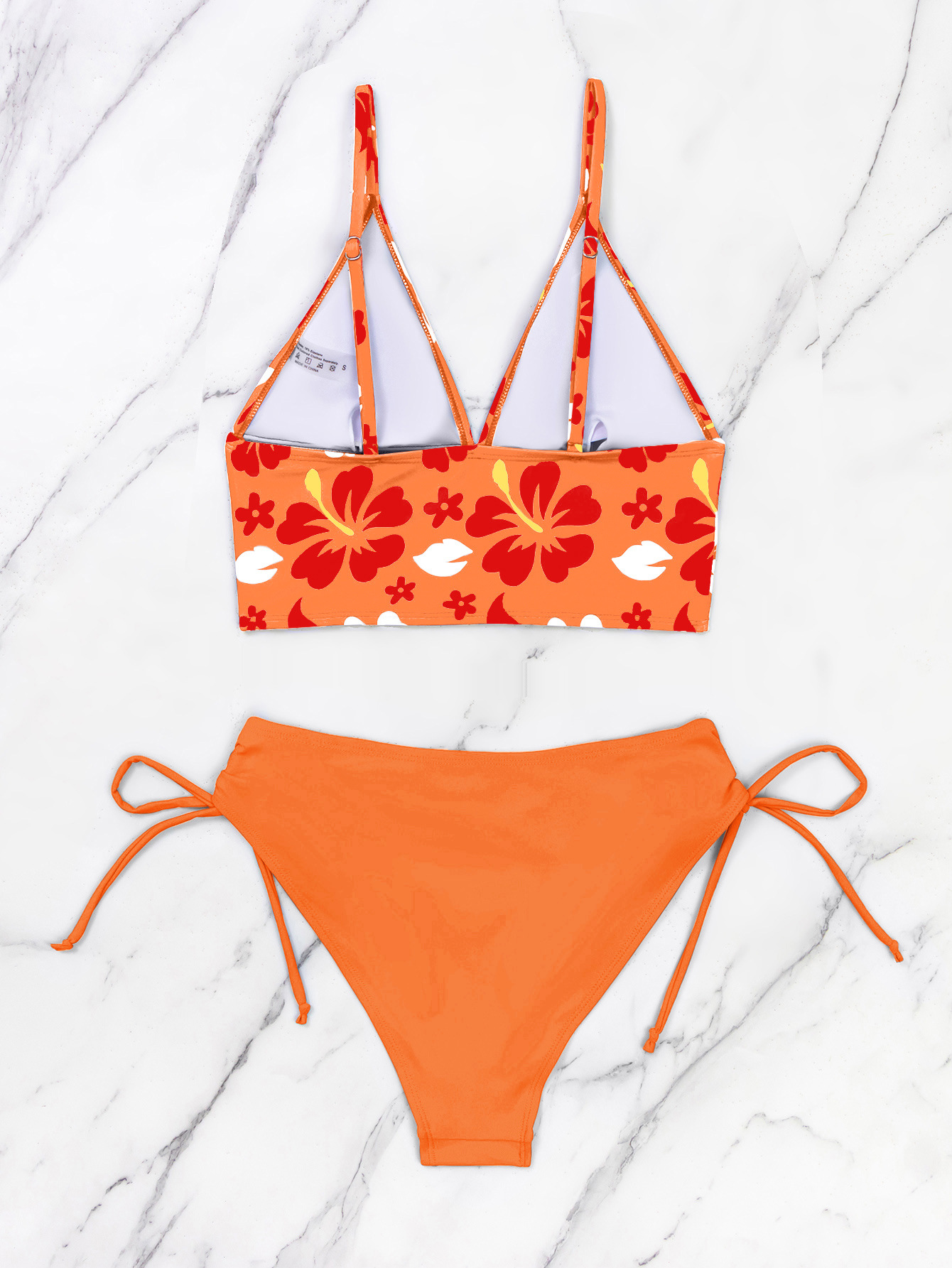 140g Weight Comfort Feel Of Sensation Low Waist Panties Waist Briefs Panties Style Bralette Bra Category Polyester Fabric Type 2 Pieces Set Quantity Beach Occasion Comfort Function Ditsy Floral Pattern Triangle Cup Bra Cup Women's Gender Women's Ditsy Floral 2 Pieces Set Bikinis Swimwear 12