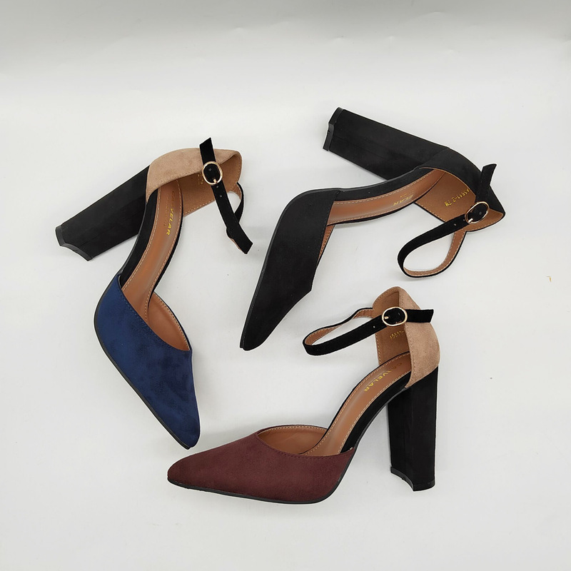 Foreign Trade Sandals for Women Summer 2023 New Pointed Toe High Heels Thick Heel Baotou Flats Fashionable Outer Wear Fairy Gentle Trend