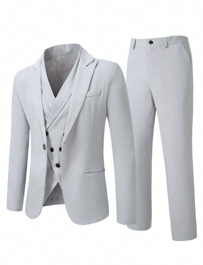 Men's Three-piece Suit For Wedding Dinner And Business Events_voghion.com
