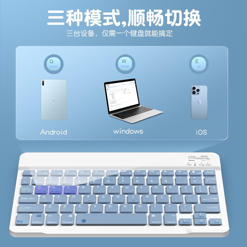 Bluetooth Keyboard for iPad Xiaomi Huawei Mobile Phone Tablet Universal Charging Wireless Keyboard Mouse suit Wholesale