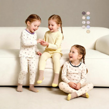 童贝童装2025年冬季新款儿童保暖内衣套装碎花休闲家居服两件套