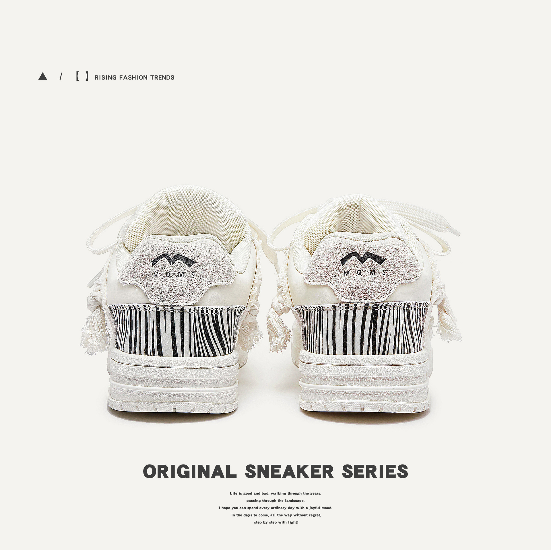 Baskets basses bread blanches tendance aesthetic chaussures casual_voghion.com