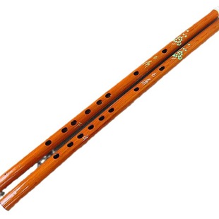 Inlaid Head Yellow Jade Screen Bamboo Flute with Engraving Transverse Flute for Kidsren Beginners Entry Flute Adult Musical Instrument Wholesale
