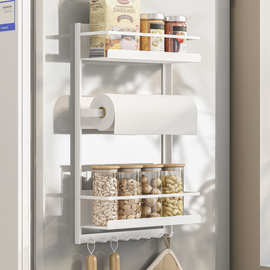 家用多功能日式磁吸式冰箱免打孔侧收纳能厨房侧面调味料架置物架