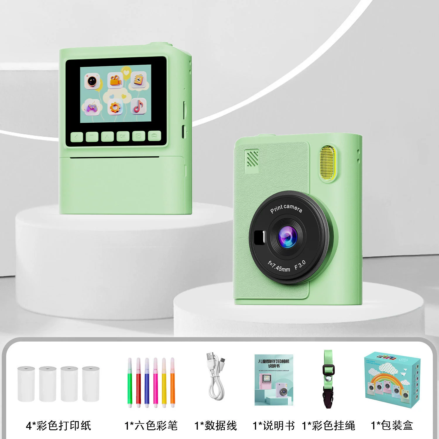 Polaroid, мультяшная маленькая камера