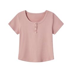 2025 新しい夏のスタイルスリムでファッショナブルなデザイン多用途ショートスリム T シャツピンクスタイルボタンダウンシャツ