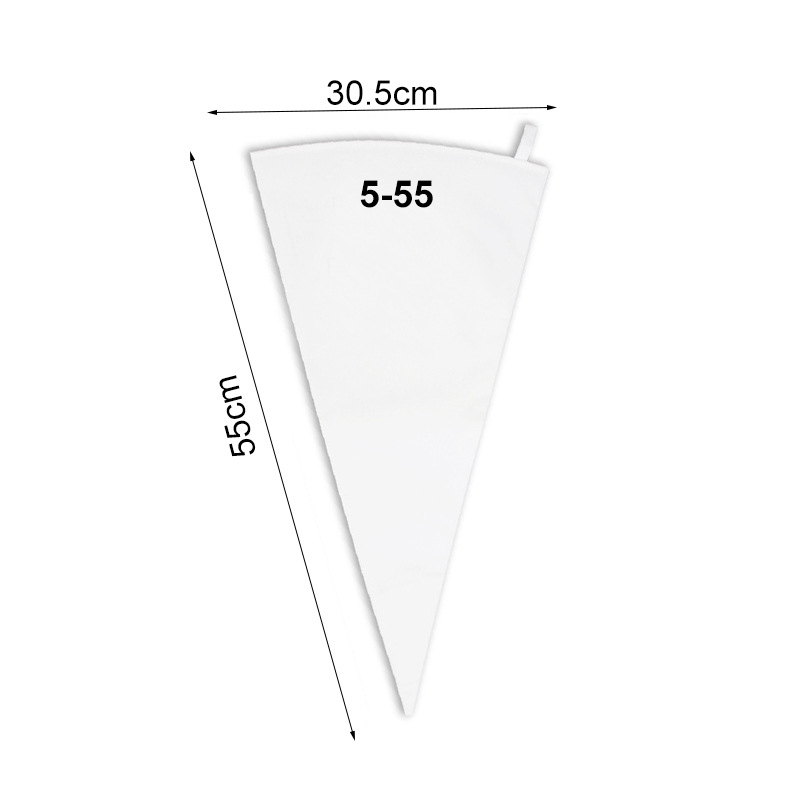 Bolsa de pastelería recubierta de algodón herramienta de decoración para hornear crema de pastel bolsa de tela de nylon bolsa de pastelería reutilizable