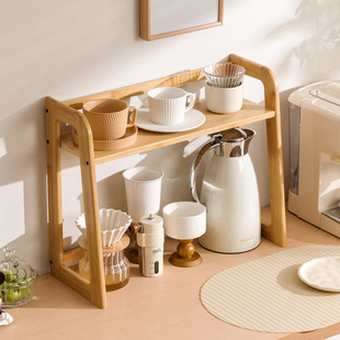 Wholesale Cup Holder Cup Storage Rack Coffee Corner Sideboard Kitchen Tabletop Tea Set Water Cup Kettle Layered
