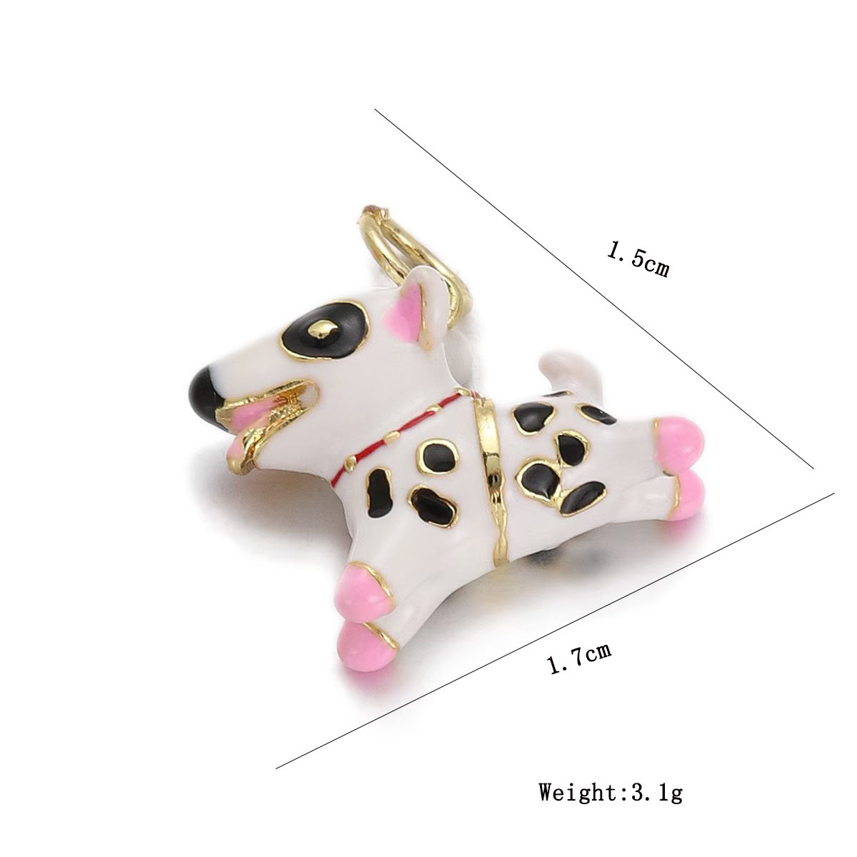 2g Weight Pendant Jewelry Making Type DIY Jewelry Accessories Classification 1 Piece Quantity Copper Material Animal Pattern All Seasons Season Enamel, Plating Design Cute Style 1 Piece Copper Animal Pendant 1