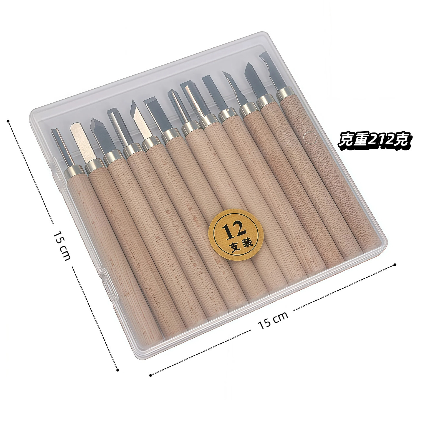Juego de Cinceles de Tallado en Madera de Madera de Pino y Acero al Manganeso, para Carpintería y Grabado image 16