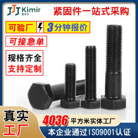 12.9级高强度螺栓螺丝螺母套装外六角螺栓M6M8发黑加长外六角螺丝