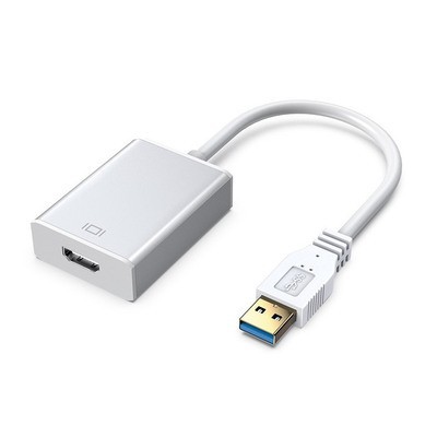 Convertidor USB3.0 a VGA Conexión de computadora Monitor de proyección TV 1080P con disco sin controlador