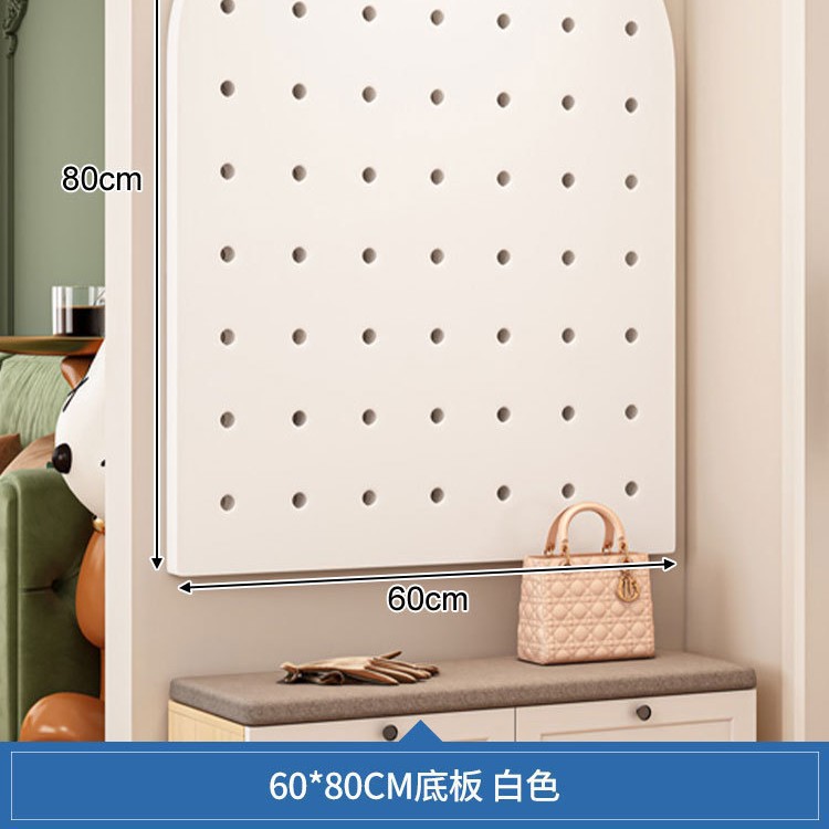 Fitness tablero de agujero de madera maciza equipo de pared estante de almacenamiento de equipo pared soporte de exhibición de deportes de yoga para el hogar