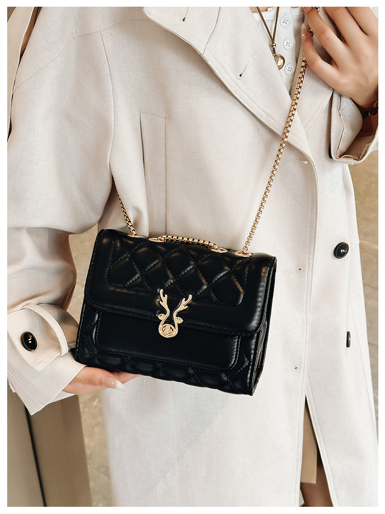 2025 Summer New style sheep diamond-shaped bag, single-shoulder bag, women's bag, pu bag, crossbody bag, chain bag, Chanel style undefined