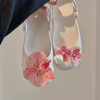 芭蕾洞洞鞋2026春季新款玛丽珍一脚蹬镂空海边沙滩凉鞋懒人鞋防滑