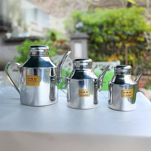 Chuangdeli Oil Pot Seasoning Bottle Stainless Steel Non-Magnetic Multi-Purpose Oil Pot Soy Sauce Pot Sesame Oil Pot Seasoning Bottle Vinegar Pot
