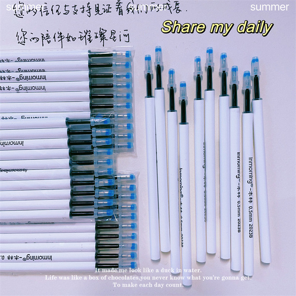 Genuine changeable quick dry smooth rollerball pen for students