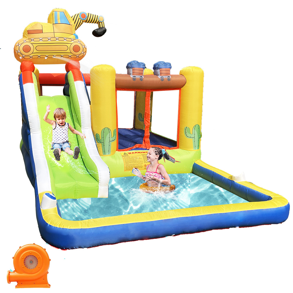 Castillo inflable para niños interior hogar pequeño tobogán de agua al Aire Libre Parque de Atracciones trampolín travieso Castillo