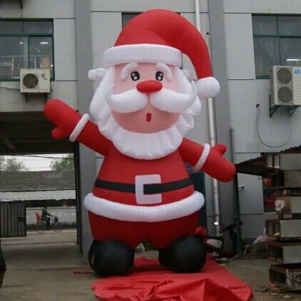 现货圣诞老人卡通气模 充气雪人气模 圣诞节充气拐杖糖果棒气球