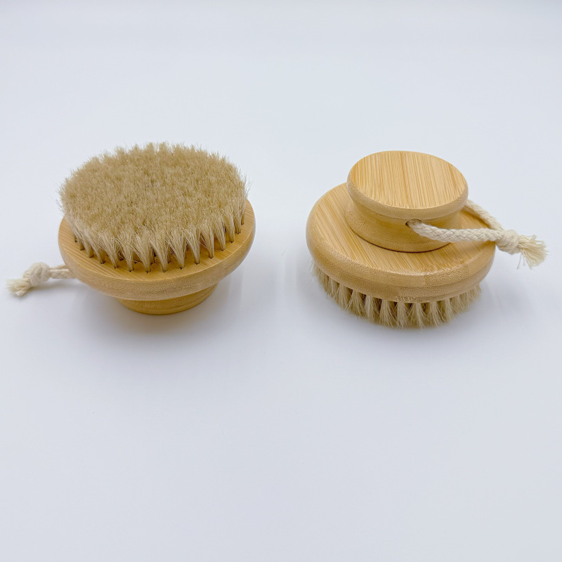 Fuente personalizable cepillo de baño explosivo transfronterizo cepillo de pelo de caballo limpieza profunda cepillo trasero cepillo de baño artefacto de baño