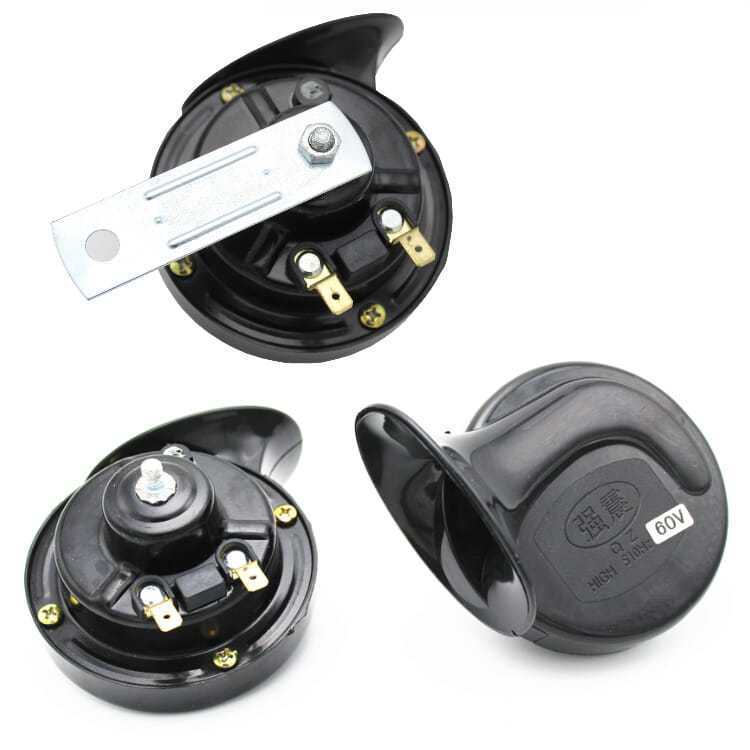 Fabricantes al por mayor 12v caracol cuerno coche eléctrico 48V pequeño cuerno de hierro súper fuerte motocicleta impermeable bocina eléctrica