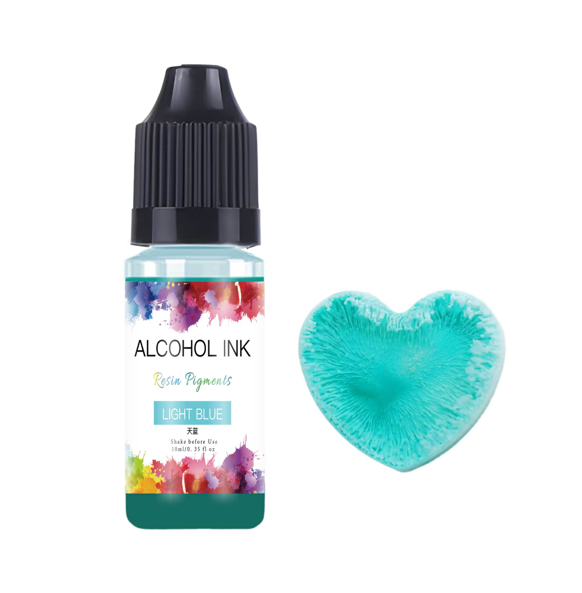Cross border Amazon 26 color crystal drop glue diffusion gold silver precision 3D blending fluid pig