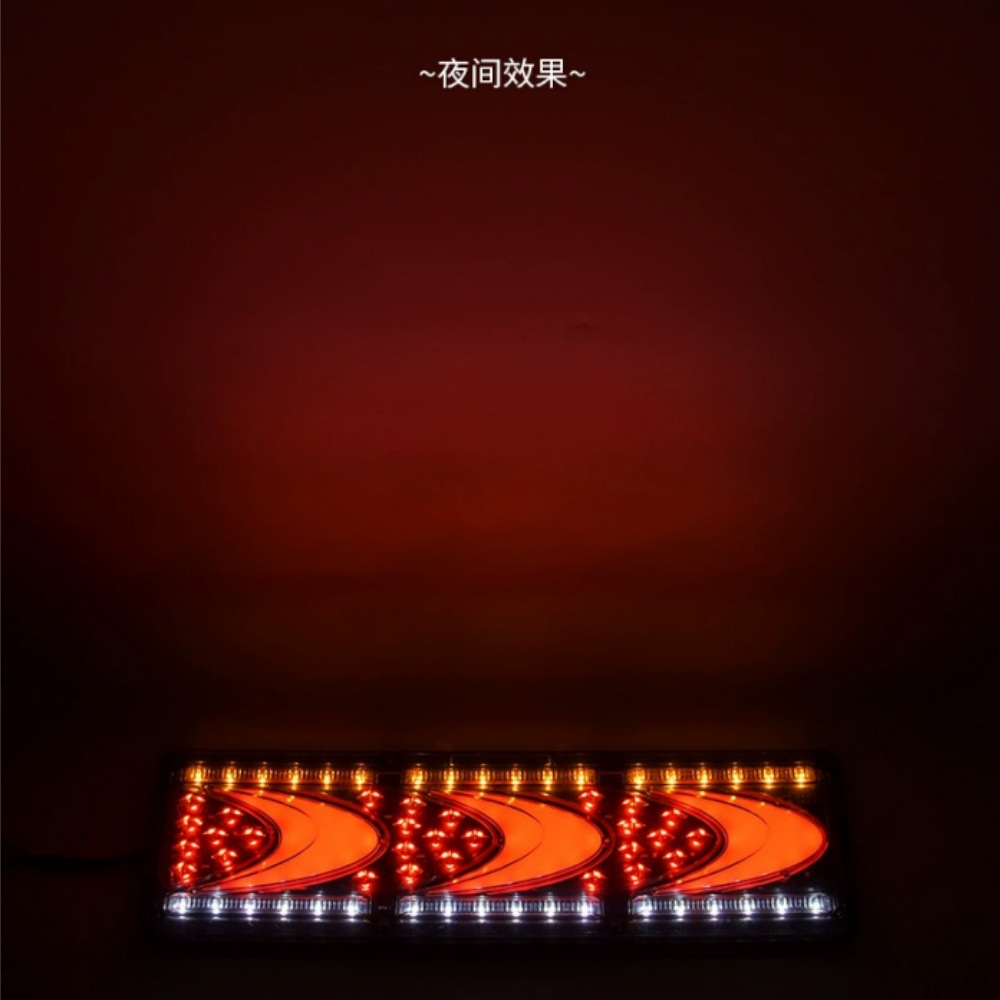 Cross-Border In-Stock 12V24V Led131 Truck Tail Light, Truck Tail Light with Sequential Flashing, Vehicle Light, Agricultural Vehicle Tail Light
