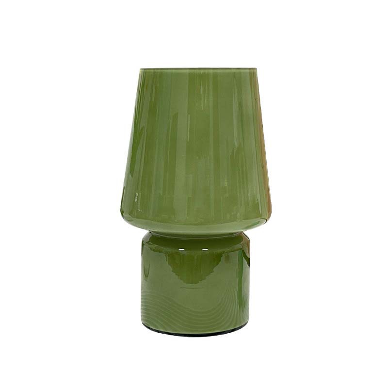 Lámpara de escritorio USB estilo americano, luz nocturna vintage para dormitorio, luz ambiental retro de cristal, adorno decorativo de lujo retro.