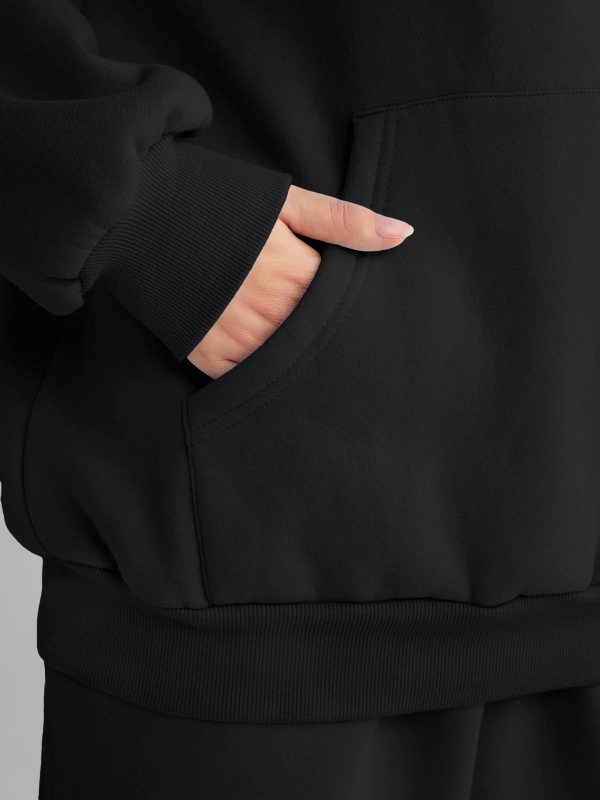 ActiveGo European And American Autumn Winter Women's Two-Piece Hoodie Loose Casual Long Pants Sportswear Set In Stock_desvips.com