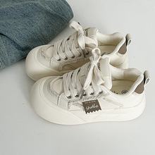 2025春款大头鞋女式低帮厚底板鞋运动休闲小白鞋韩版女鞋远波1769