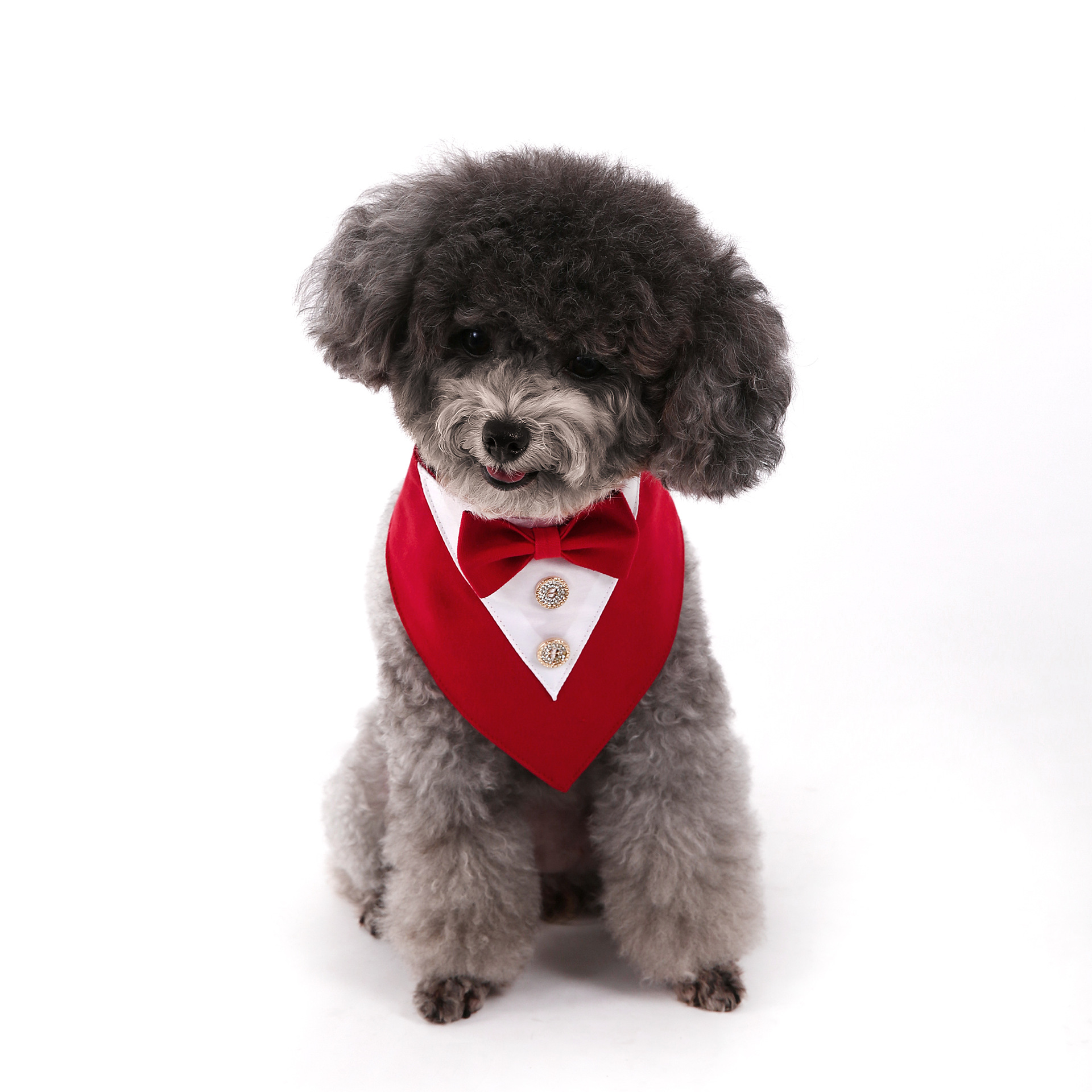 Navidad Año Nuevo Spot transfronterizo boda británica trajes toallas para mascotas bufandas perros velcro toallas para mascotas triángulos