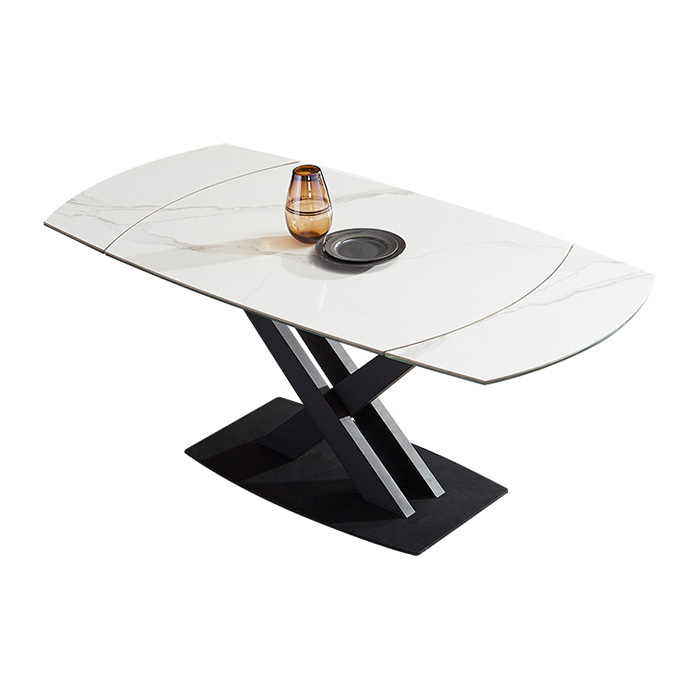 Mesa de Comedor Telescópica de Pizarra, Metal, Plegable, Ajustable, para Comedor image 7