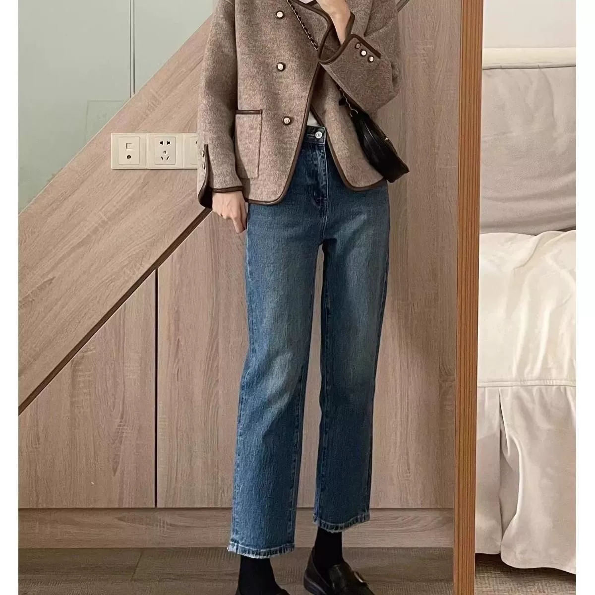 Короткая демисезонная куртка, модное пальто, стиль Chanel