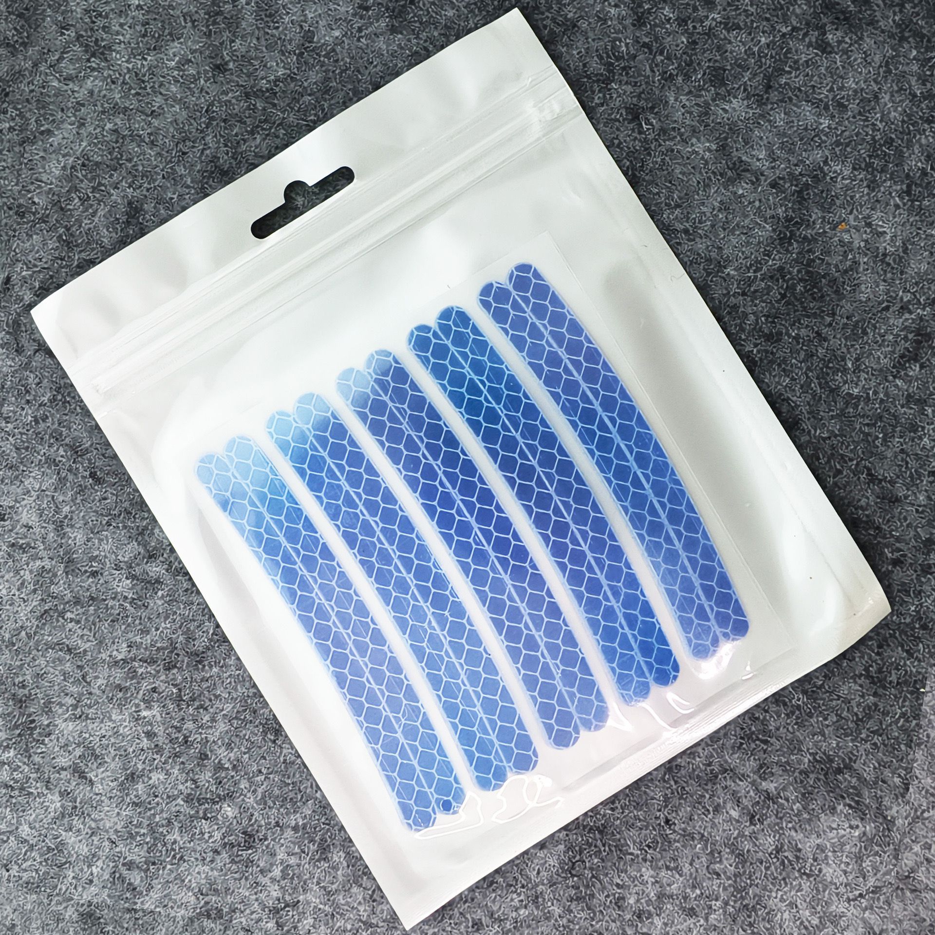 Wheel hub reflective stickers (starry sky blue) 20 pieces