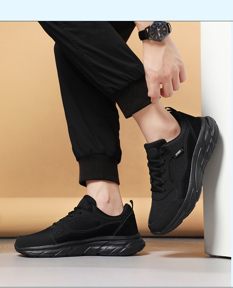 Herren Arbeitsschuhe Freizeitschuhe Wanderschuhe Sneakers Gummisohle Mesh Fußgewölbeunterstützung Gepolsterte Sneakers Schuhwerk_voghion.com