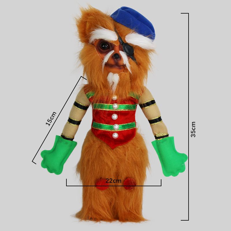 Oso marrón bebé lindo juguete de peluche Kaola decoración cabeza extremidades ajustable niños creativa pequeña muñeca mapache