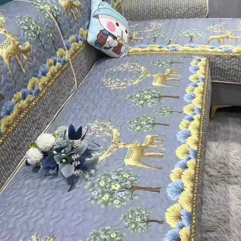 Universal Four Seasons Sofa Cover Non-slip Cushion Set For Sofa_voghion.com